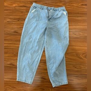 NWOT Fashion Nova light blue balloon mom jeans